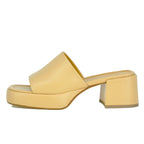 Fez Leather Platform Slide