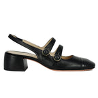 Finn Leather Cap Toe Slingback