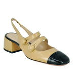 Finn Leather Cap Toe Slingback