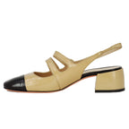 Finn Leather Cap Toe Slingback