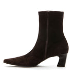 Fiona Stretch Suede Heel Boot