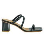 Flex Leather Strappy Heel Slide