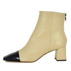 Flo Leather Cap Toe Bootie