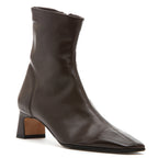 Flower Nappa Leather Heel Boot