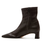 Flower Nappa Leather Heel Boot