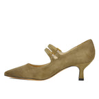 Francia Suede Mary Jane Pump