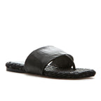 Ikenna Leather Woven Flat Thong