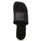 Ikenna Leather Woven Flat Thong