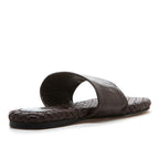 Ikenna Leather Woven Flat Thong