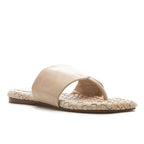 Ikenna Leather Woven Flat Thong