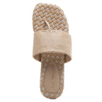 Ikenna Leather Woven Flat Thong
