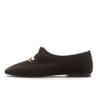 Illy Suede Metal Flat Loafer
