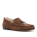 Iman Suede Shearling Tie Loafer