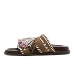 Itsy Footbed Suede Fringe Slide