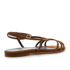 Jules Suede Strappy Flat Sandal