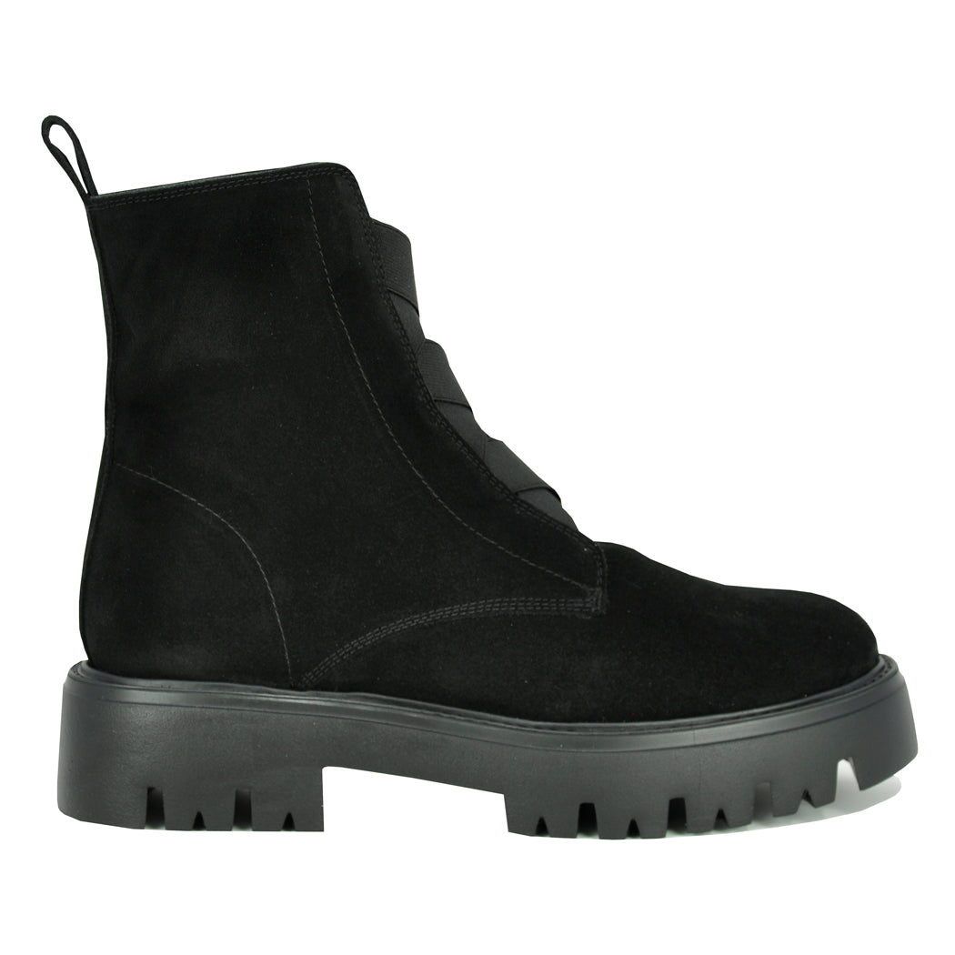 Kennedy Suede Elastic Strap Boot – Footnotes