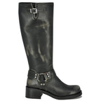 Lacy Leather Tall Engineer Boot