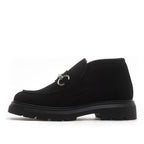 Lady-Fur Suede Fur Lug Bootie