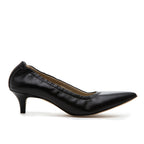Larina Scrunched Leather Pump