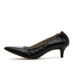 Larina Scrunched Leather Pump