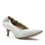 Larina Scrunched Leather Pump