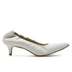 Larina Scrunched Leather Pump