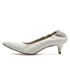 Larina Scrunched Leather Pump