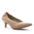 Larina Scrunched Leather Pump