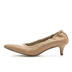 Larina Scrunched Leather Pump