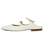 Lauren Nappa Flat Strap Mule