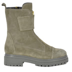 Leighton Suede Zip Lug Boot