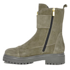 Leighton Suede Zip Lug Boot