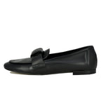 Leonard Leather Knot Flat Loafer