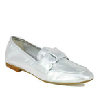 Leonard Leather Knot Flat Loafer