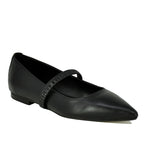 Lilah Leather Strap Pointy Flat