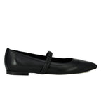 Lilah Leather Strap Pointy Flat