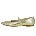 Lilah Leather Strap Pointy Flat