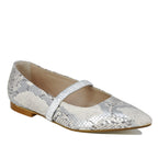 Lilah Snake Strap Pointy Flat