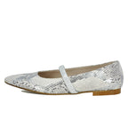 Lilah Snake Strap Pointy Flat