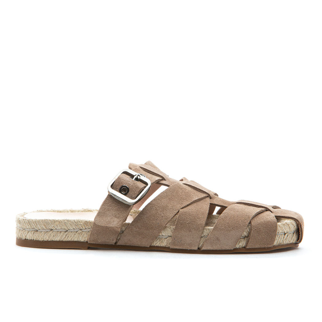 Margo Suede Espadrille Fisherman Sandal