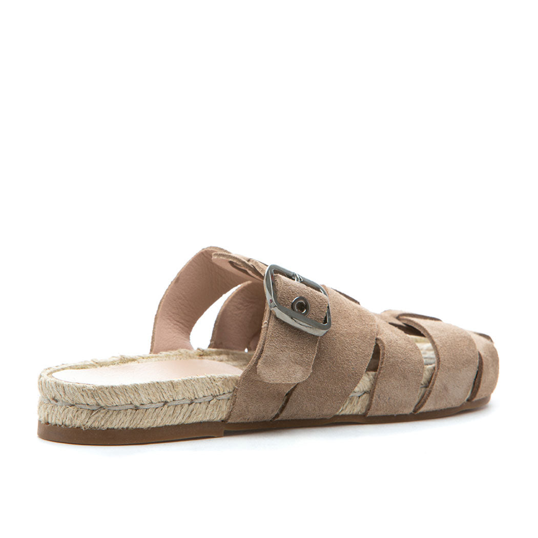 Margo Suede Espadrille Fisherman Sandal