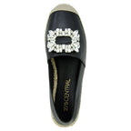 Mendes Leather Closed Jewel Espadrille