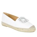 Mendes Leather Closed Jewel Espadrille