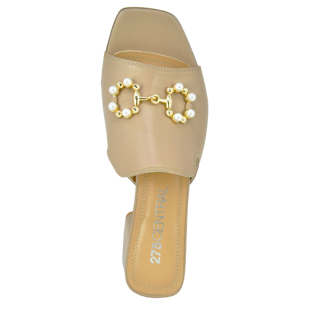 Messi Leather Pearl Heel Slide – Footnotes