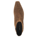 Micah Suede Croc Heel Bootie