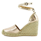 Michael Leather Wedge Espadrille