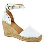 Michael Leather Wedge Espadrille