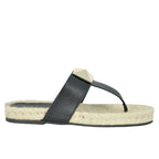 Mikey Leather Stud Flat Espadrille