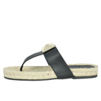 Mikey Leather Stud Flat Espadrille