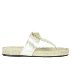 Mikey Leather Stud Flat Espadrille